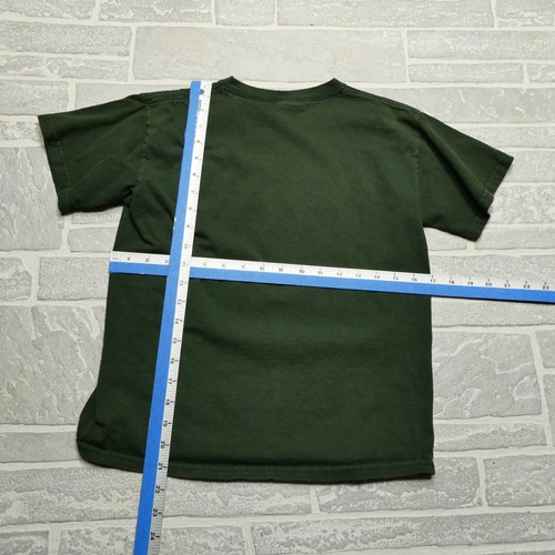 VINTAGE Little Hunter Shirt Youth Size Medium Green Short Sleeve Deer Hunting - Picture 5 of 7