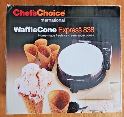 Chef's Choice International Waffle Cone Express Model 838  Waffle Cone Maker