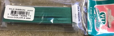 YLI Seidenband - 4 mm x 3 m - meergrün 064