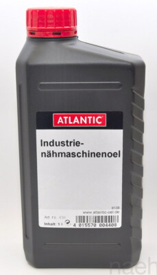 Industrienähmaschinenöl, passend für Pfaff, Juki, Adler, 1 Liter Atlantic Öl