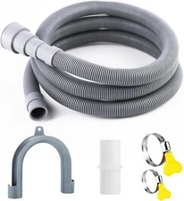 Sunenlyst Washing Machine Drain Hose, Universal Dishwasher Hose White 