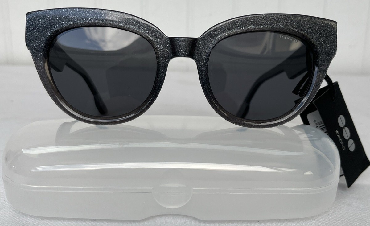 【未使用】KOMONO コモノ ルシル サングラス THE LUCILE KOMONO The Lucile Sunglasses 50-22-145 Black Glitter Frame