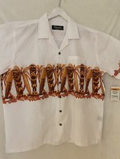 Hawaiian aloha shirt brand new Favant NWT 2XL 100 cotton w/ great quality tiki
