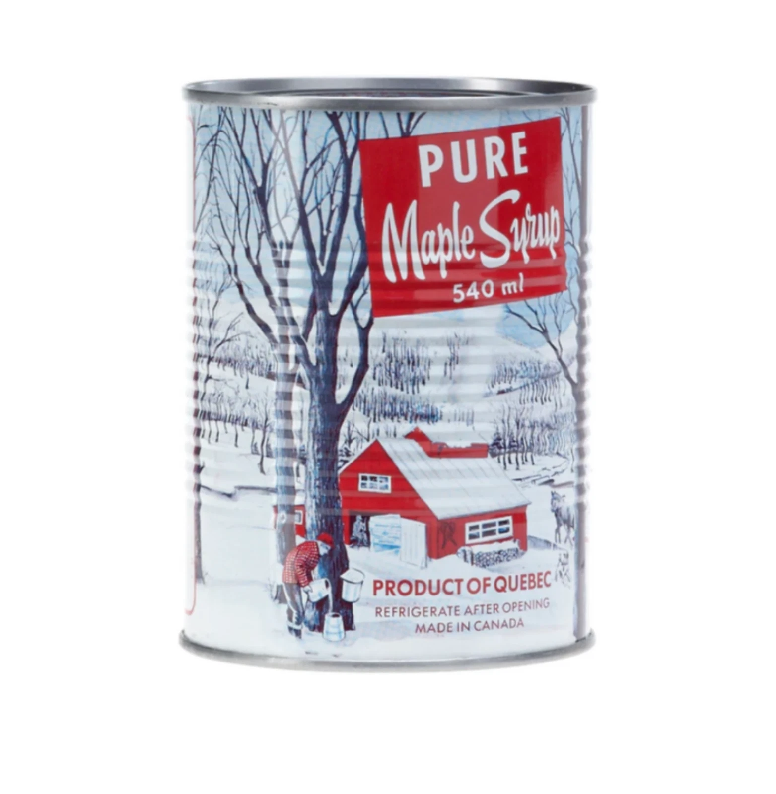 4 X Cans Pure Canadian Maple Syrup 540ml/18oz Each