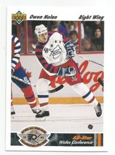 OWEN NOLAN 1991-92 UPPER DECK ALL-STAR CARD MINT CONDITION QUEBEC NORDIQUES