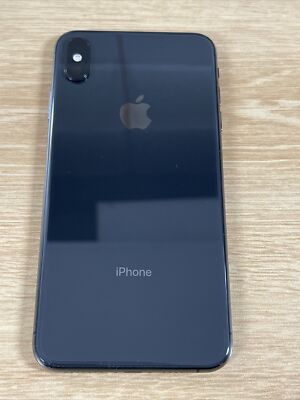 iPhone XS Max Space Gray Black Back Housing Replacement Small