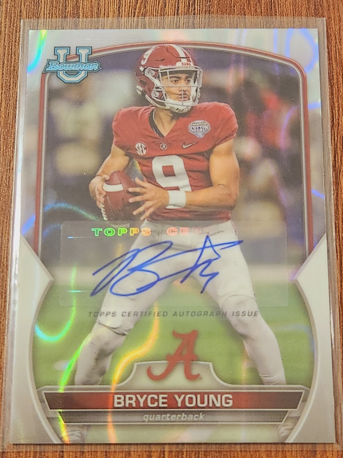 BRYCE YOUNG 2022 Bowman University Chrome Lava Refractor RC AUTO SP #/199 HOT!!!