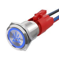 STARELO 10A Latching Push Button Switch Interior Lights 12V 24VDC Pre-Wired 1...