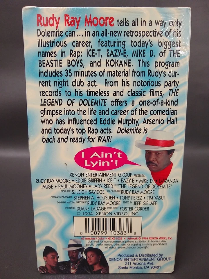 The Legend Of Dolemite (1994) Rudy Ray Moore "God Father Of Rap" (Sealed) E5 #1 - Image 2 of 4