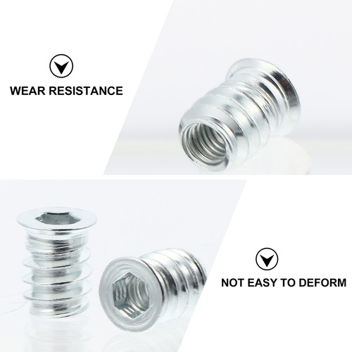 50 Pcs Internal and External Tooth Nut Wood Furniture Supplies Accessory - Picture 6 of 12