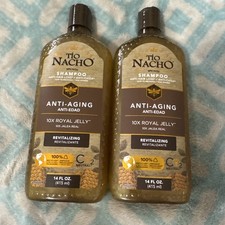 LOT 2 TIO NACHO SHAMPOO ANTI-AGING ANTI-HAIR LOSS 10X ROYAL JELLY 14 FL OZ