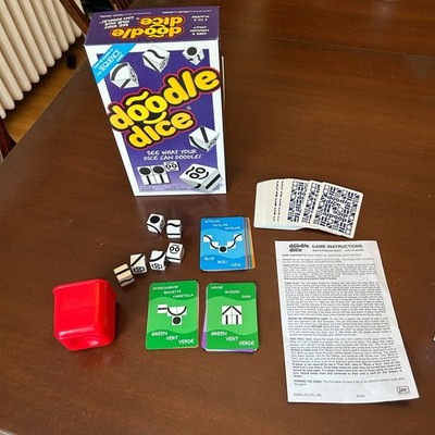 Doodle Dice Game Jax 7030 Cards in Spanish English French Complete Instructions