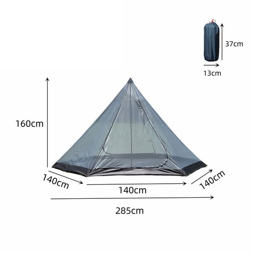 Hexagonal Net Tent Lightweight Tent 210D Oxford Fabric Compact Storage Design - Picture 4 of 6