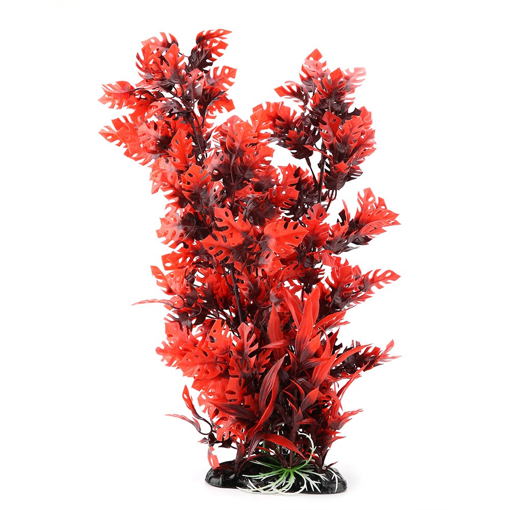 `Plastic Vivid Artificial Water Plant Ornament For Aquarium Underwater Fish