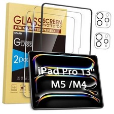 2 2 Pack Screen Protector for iPad Pro 13 inch M5/M4 2025/2024-8th 7th
