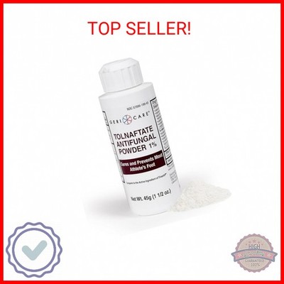 Tolnaftate Antifungal Powder 1% by GeriCare| Foot Fungus Treatment Powder| Quick