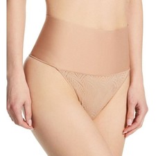 Maidenform Womens XL Beige Swing DM0049 Tame Your Tummy Lace Thong Shapewear NWT