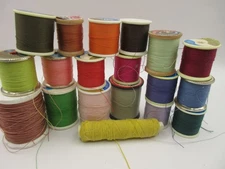 Vintage Coats Dual Duty Plus Polyester Conso Nylon Thread 19 Spools Assorted