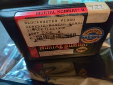 Mortal Kombat II, Genesis, Cartridge Only - Blockbuster Stickers - Tested Works!
