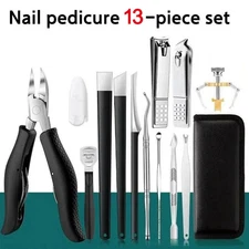 13PCS Professional Toe Nail Clippers File Ingrown Toenail Tools For Thick Nails