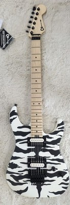 Charvel Satchel Signature Pro-Mod DK22 HH FR M, Maple board, Satin White Bengal