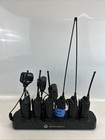 Motorola Rdu4100 Commercial Walkie Talkies, Charging Station and Accessories