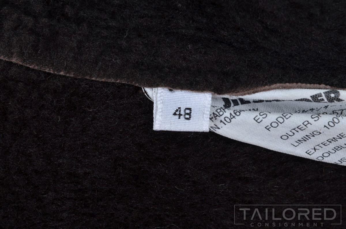 JIL SANDER Solid Brown Shearling Sueded Sheep Jac… - image 7