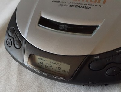 Vintage Sony Discman D-191 Portable CD Player Mega Bass Tested- WORKS