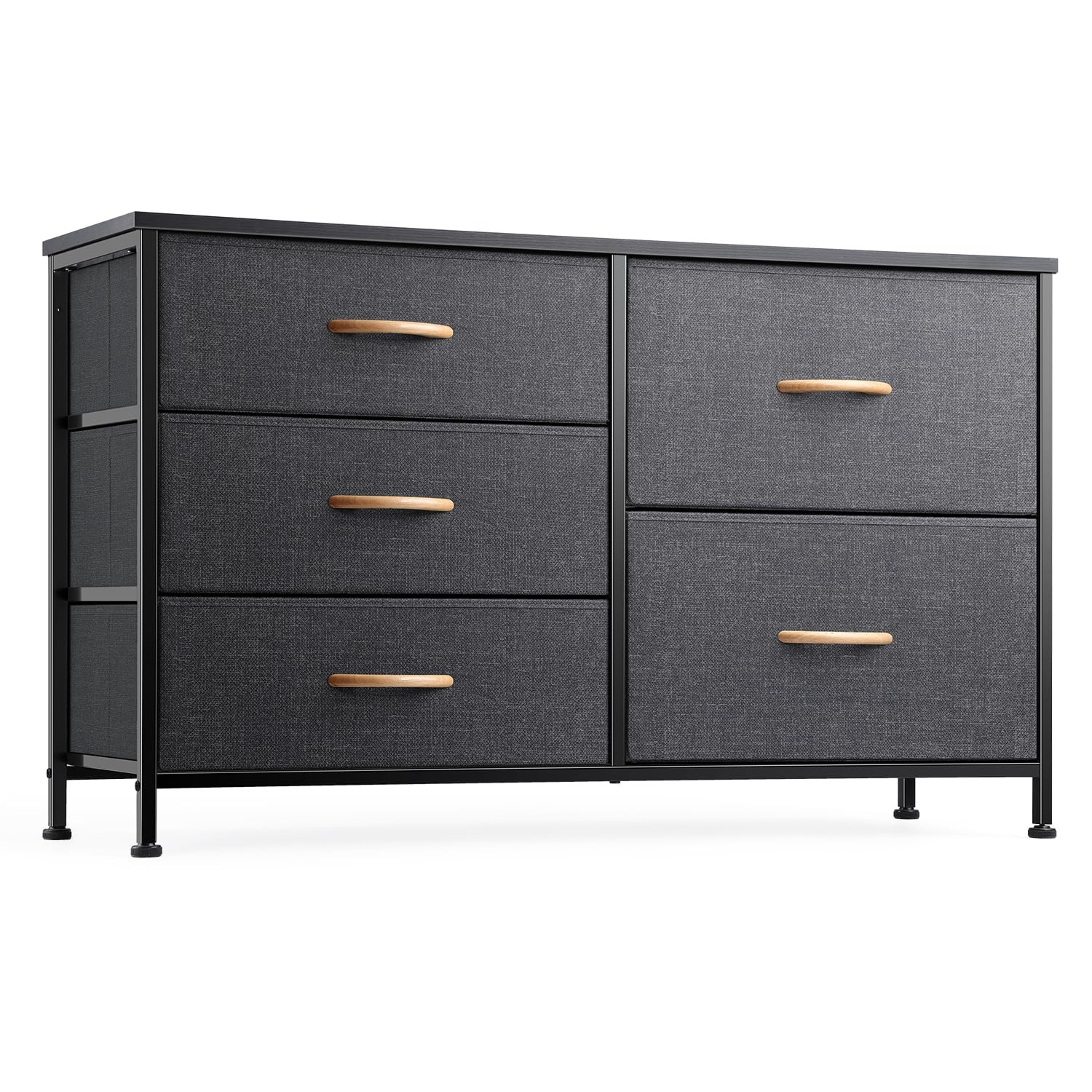 5-Drawer Wide Bedroom Dresser with Storage Organizer-image