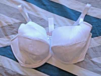 UK 38F - Neu Pretty Secrets ''Fleur'' Damen Bügel BH weiß UK 38F (GR.841)