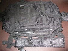 Black Backpack   Multi  Pocket Daypack   Padded Straps