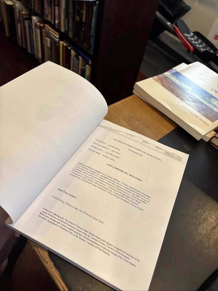 PALEONTOLOGY GEOLOGY WESTERN SALTON ANZA-BORREGO DESERT Remeika & Sturz 1997 pb Foto 4 de 4