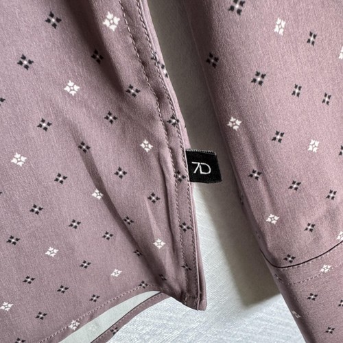 7Diamonds Shirt Mens Large Canyon Moon Classic Fit 4-Way Stretch Button Up - Picture 5 of 10