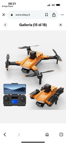 DRONE QUADRICOTTERO PROFESSIONALE GPS PIEGHEVOLE CON TELECAMERA 4K BORSA WIFI - Foto 5 di 13