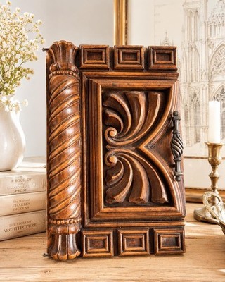 Vintage Carved Wood Cabinet Door Panel | Spanish Revival Architectural Salvage D