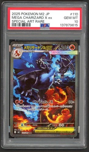 Pokemon Cards - PSA 10 Mega Charizard X Ex 110/080 - Inferno X Japanese - GEM MT