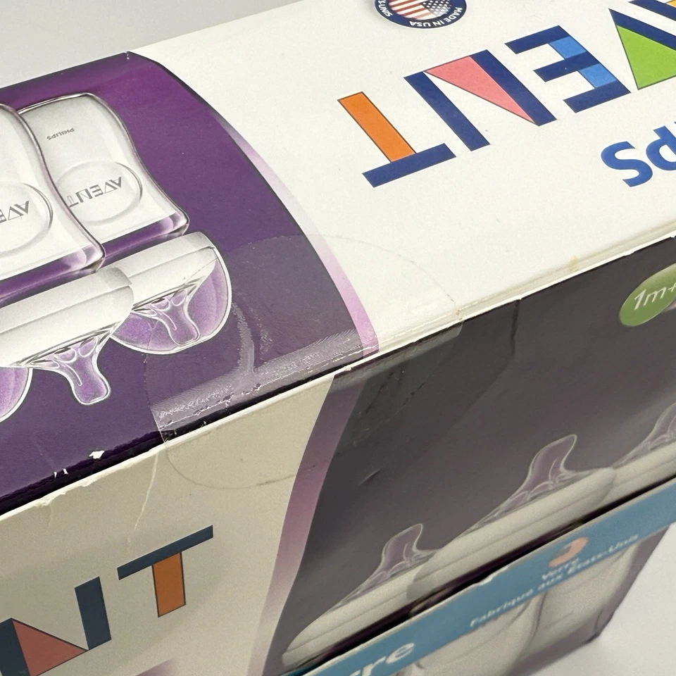 Biberones de vidrio Phillips Avent NUEVOS 8 OZ - Paquete de 3 1 m+ - EE. UU. - En caja Foto 4 de 4