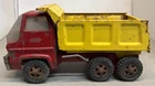 Vintage 1970's Red & Yellow Tonka Pressed Steel 13" Dump Truck