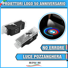 2 PROIETTORI SPORTELLO LOGO 50th CORTESIA LED PORTIERA BMW SERIE 7 E65 E66 E67