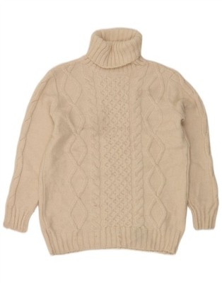 Marks & Spencer lockerer Rollkragenpullover Pullover Damen UK 6 XS cremeweiß BQ19
