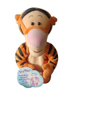 Vintage 1998 Mattel Disney Winnie Puuh Bounce Around Tigger Plüschtier mit Etikett