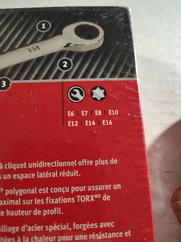 Snap On Tools New 7pc. E Torx Non Reverse Ratcheting Box Wrench Set Xdre707 USA - Bild 9 von 11