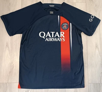 Maillot de football domicile PSG 2023/24 MBAPPÉ #7 Qatar Airways taille XL - Photo 1/4