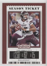 2019 Panini Contenders Draft Picks Season Ticket Dak Prescott #25 0rb