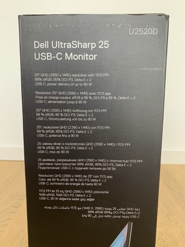 NEUF ! Moniteur PC Dell U2520D 25 pouces UltraSharp USB-C HDMI QHD IPS Win 11 - Photo 8/8