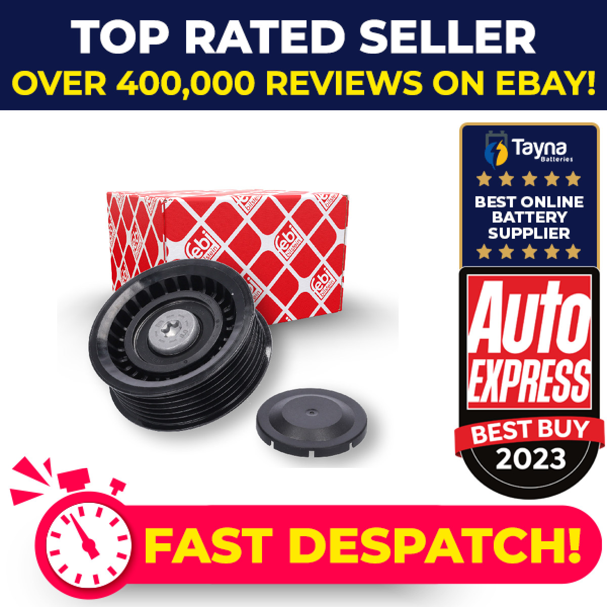 Aux Belt Idler Pulley 26954 Febi Guide Deflection 11287509508 Quality Guaranteed
