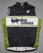 CHAMPION SYSTEM MEN'S FULL ZIP WIND BIKE VEST Horse & Carriage Cycling sz L Vest