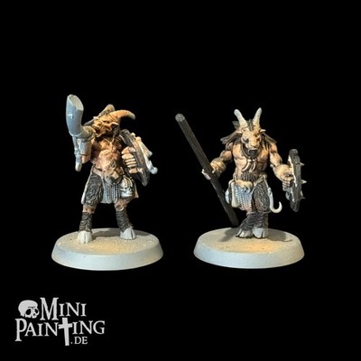 Beastmen Brayherds 2x Bestigor The Old World GW Warhammer Fantasy Tiermenschen