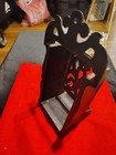 Vintage Cast Iron Match Stick Holder Striker DM H-2 Wall Mount Ornate 7” — photo 4