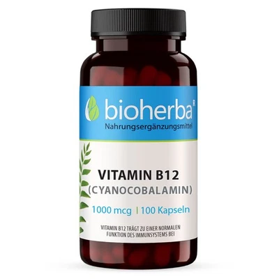 BIOHERBA REICHENBACH GMBH Vitamin B12 (Cyanocobalamin) 1000 mcg 100 Kapseln